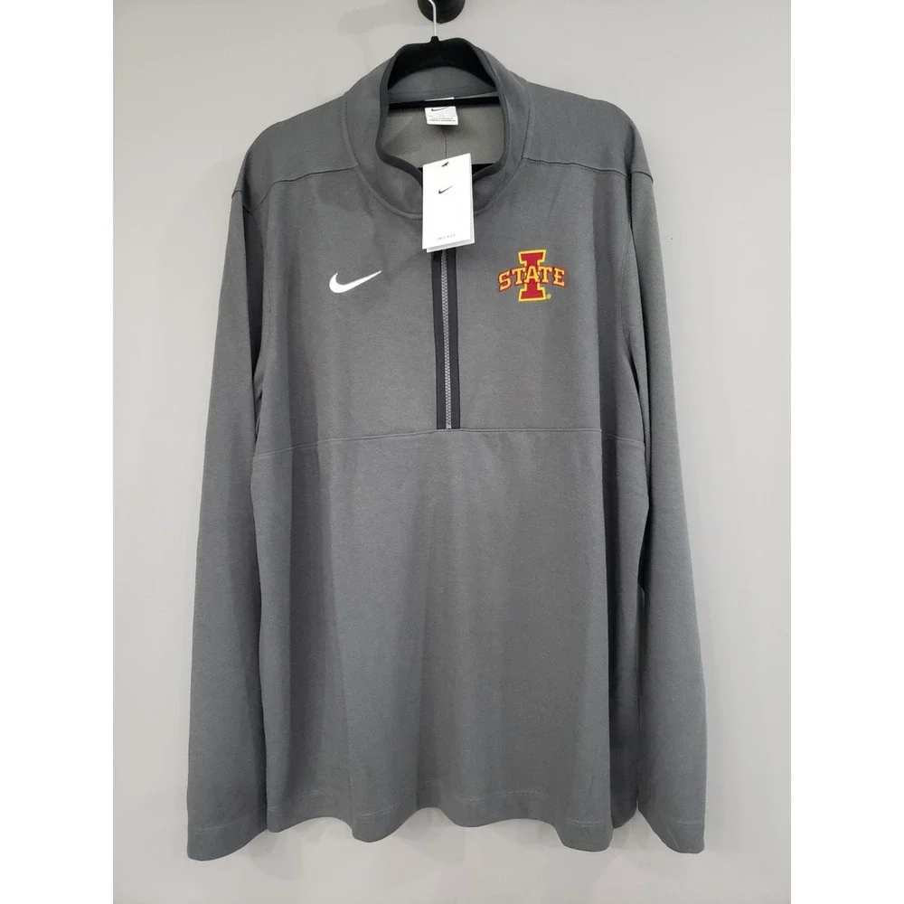 NWT SIZE MENS LARGE IOWA STATE CYCLONES NCAA mens quarter zip pullover SHIRT